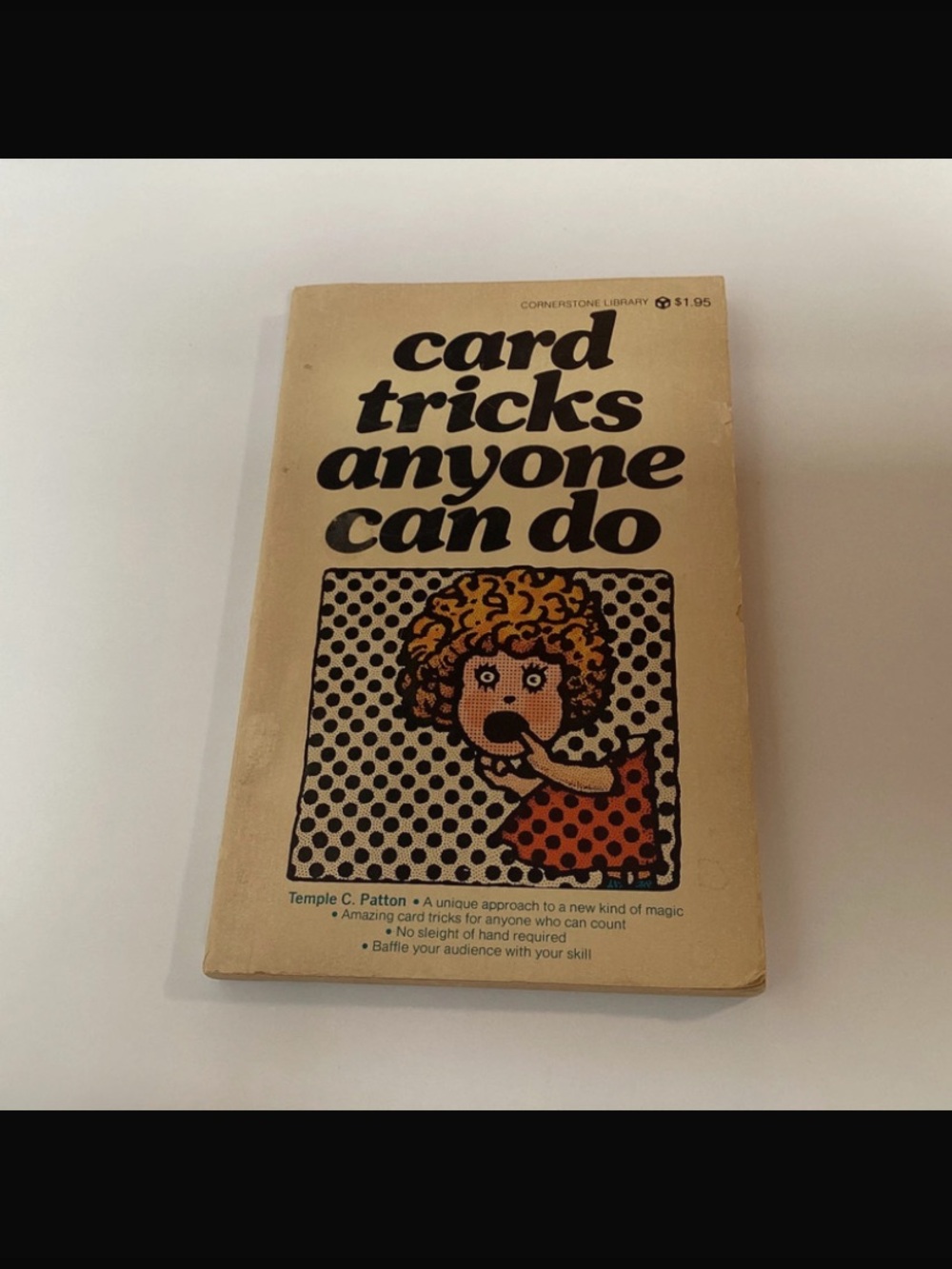 Card Tricks Anyone Can do (Temple Patton, rare 1975 paperback)